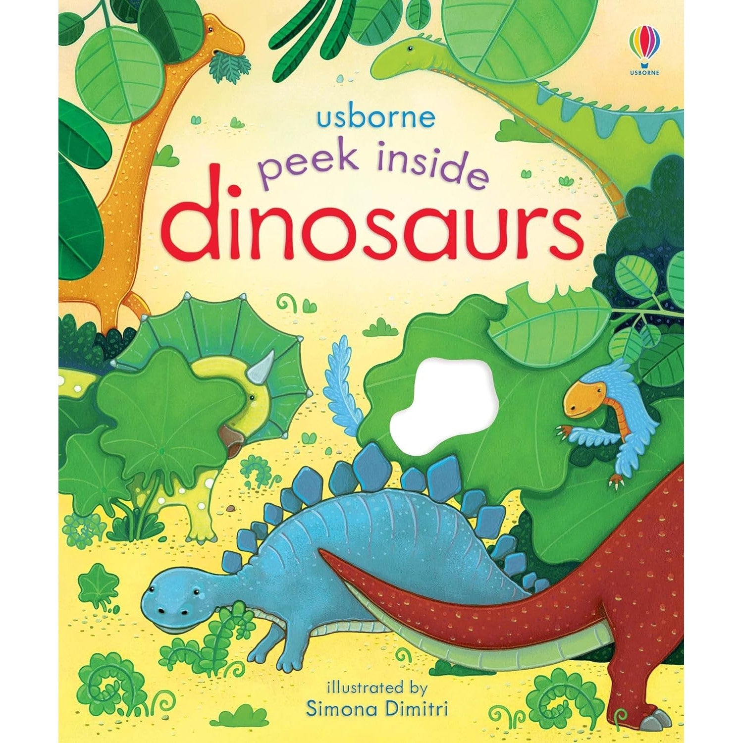 Usborne Books: Peek Inside Dinosaurs (Board Book)-HARPER COLLINS PUBLISHERS-Little Giant Kidz