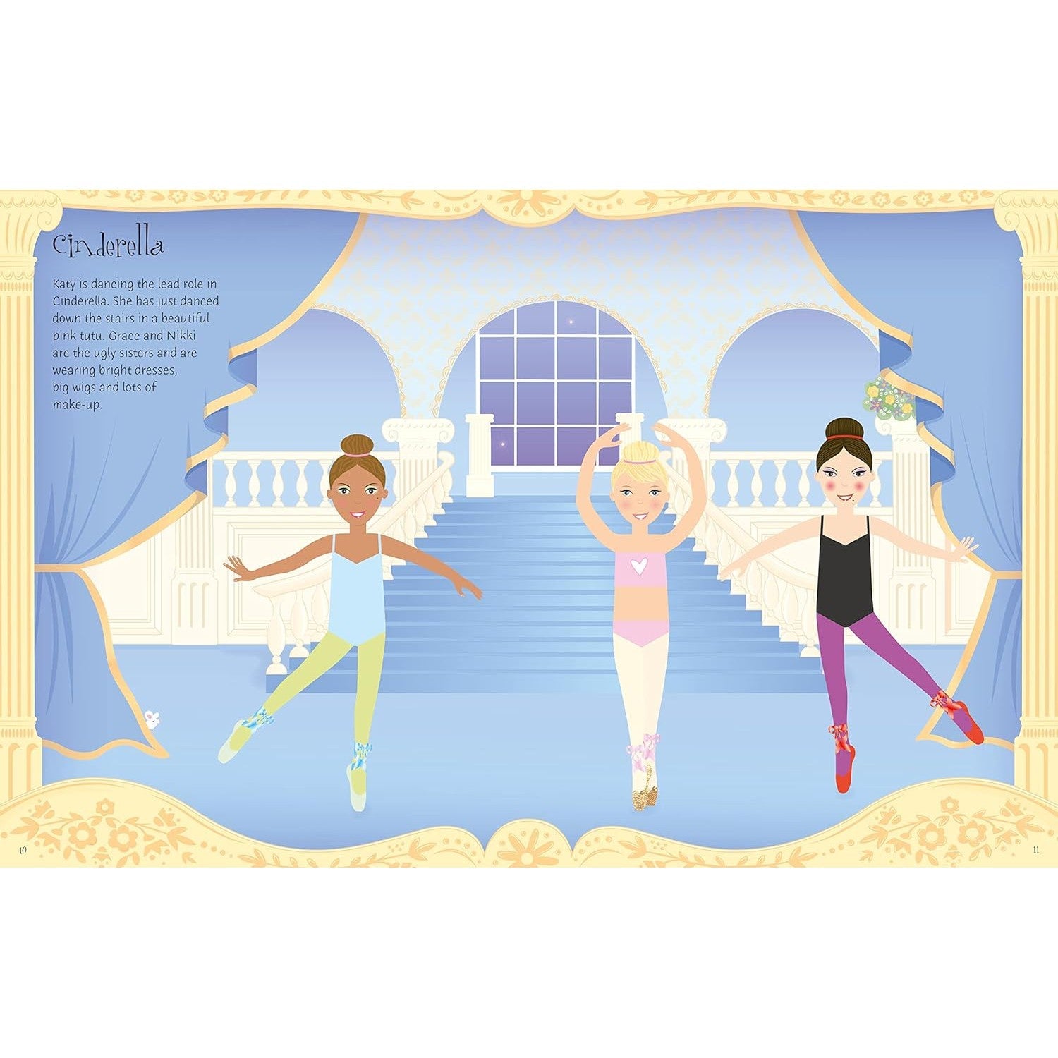 Usborne Books: Sticker Dolly Dressing - Ballerinas (Paperback Book)-HARPER COLLINS PUBLISHERS-Little Giant Kidz