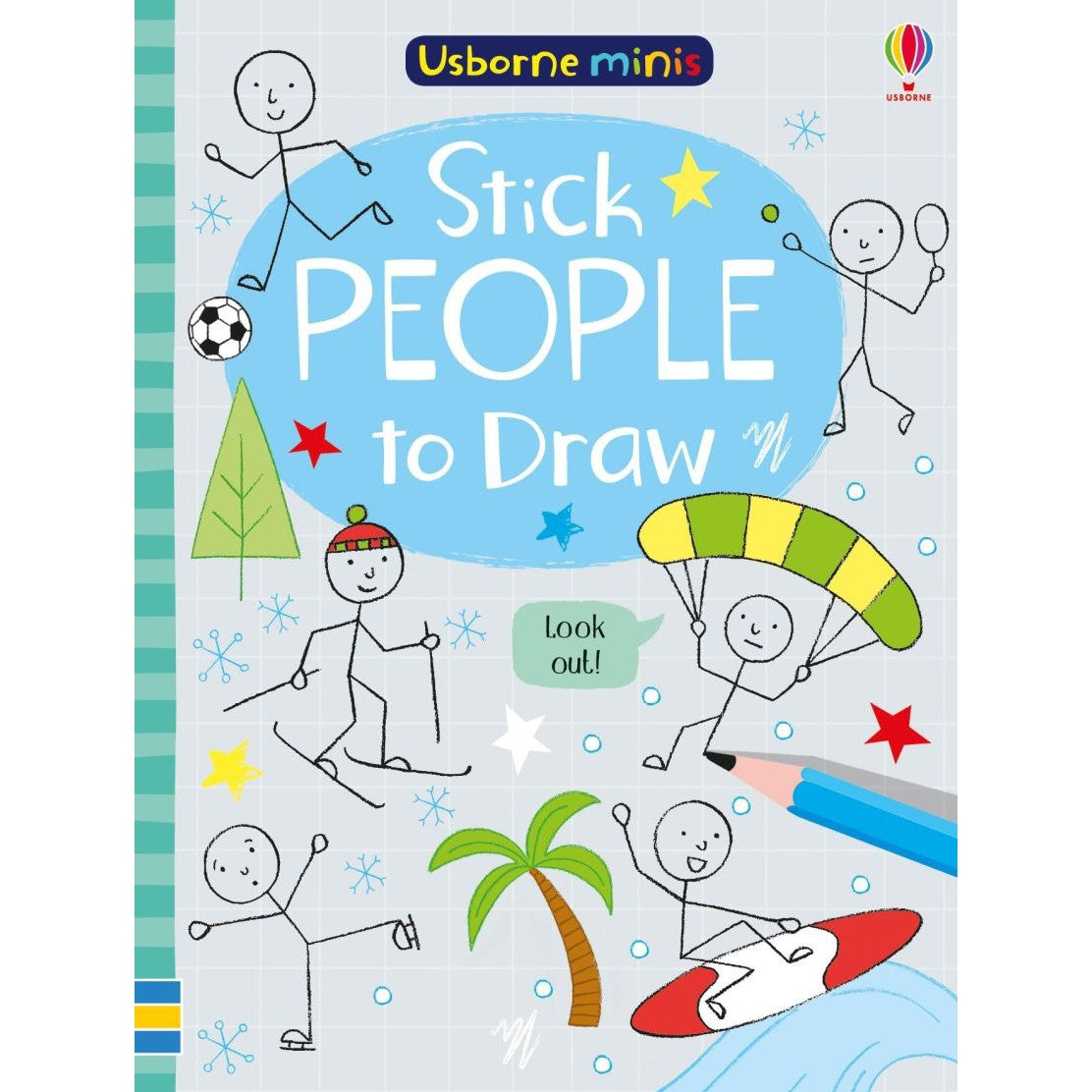 Usborne Minis: Stick People to Draw (Paperback Book)-HARPER COLLINS PUBLISHERS-Little Giant Kidz