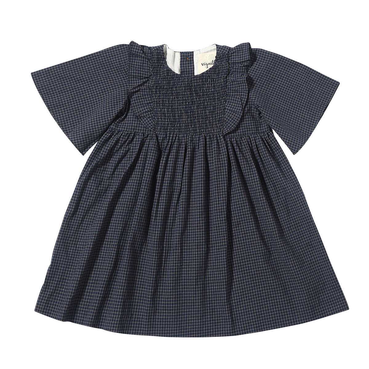 Vignette Blue Plaid Amber Dress-VIGNETTE-Little Giant Kidz