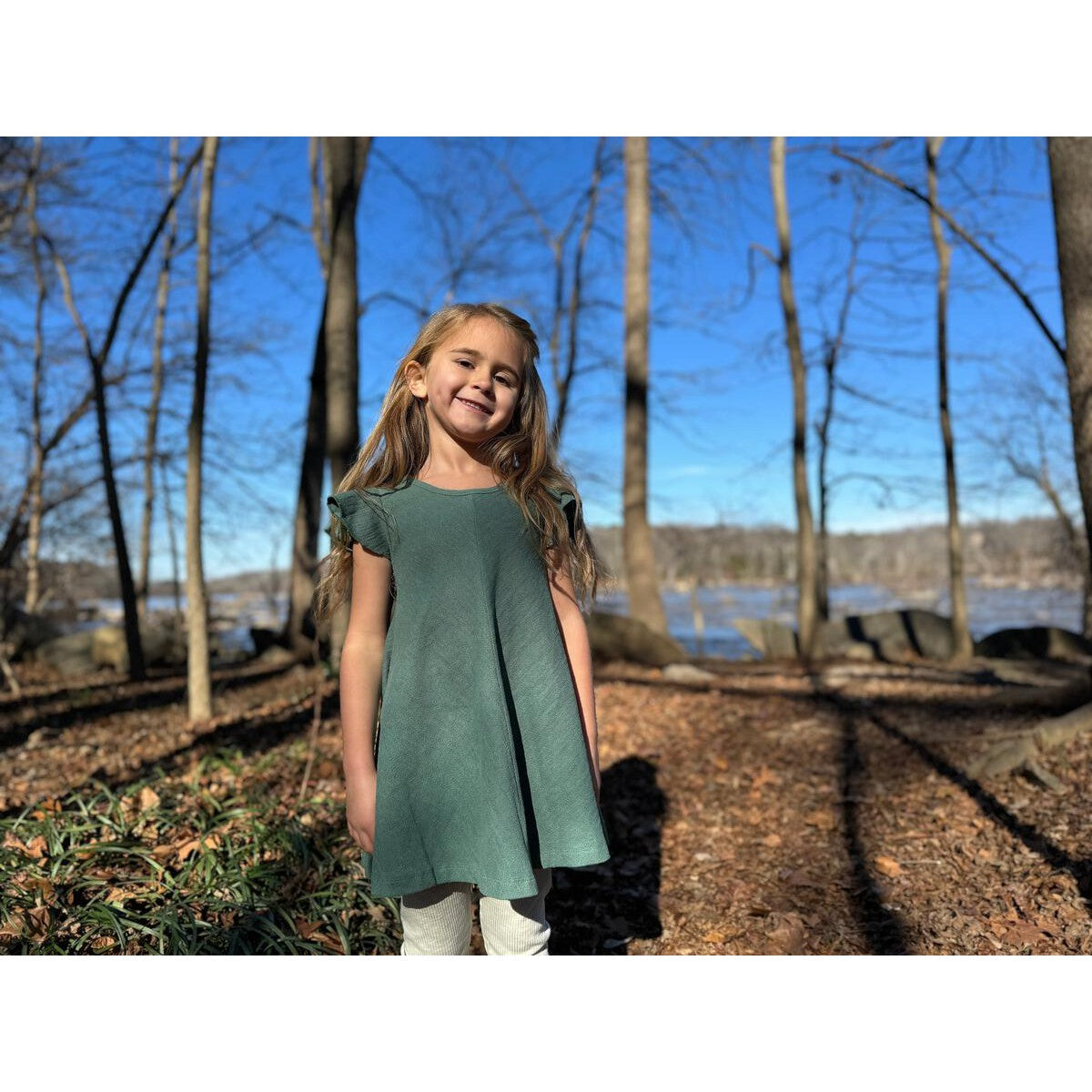 Vignette Teal Adaline Dress-VIGNETTE-Little Giant Kidz