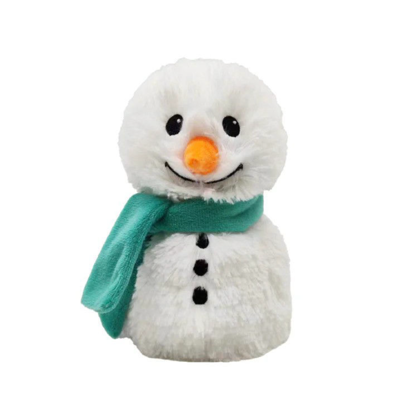 Warmies® Cozy Plush Junior Snowman with Green Scarf-INTELEX-Little Giant Kidz