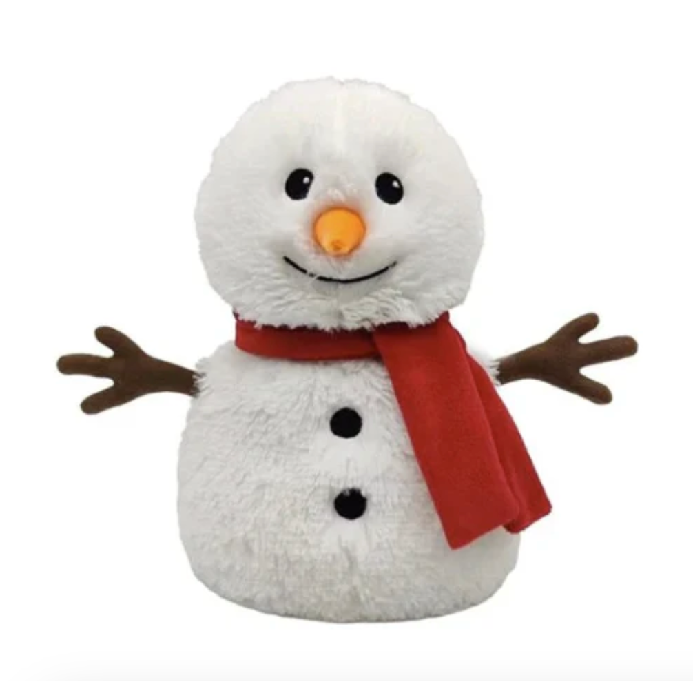 Warmies® Cozy Plush Snowman with Red Scarf-INTELEX-Little Giant Kidz