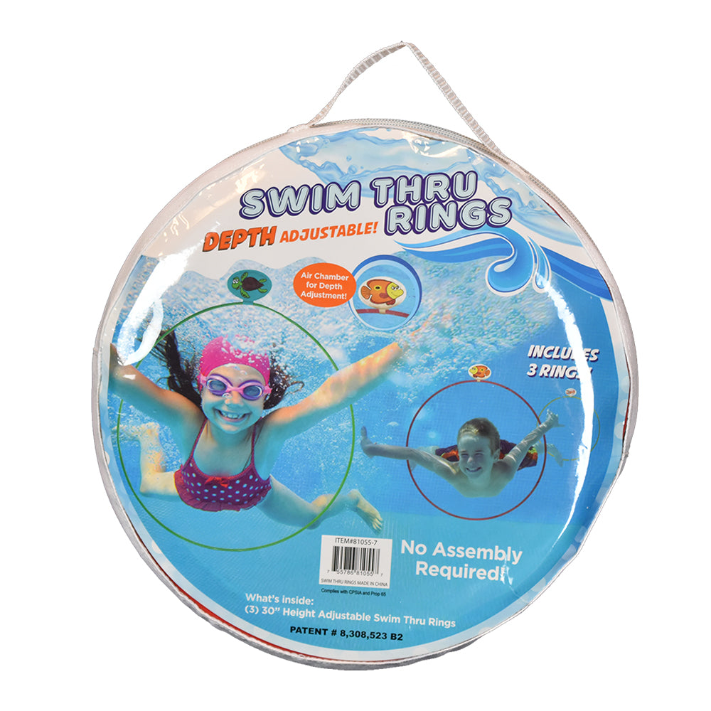 Water Sports Swim Thru Rings - Depth Adjustable-WATER SPORTS LLC-Little Giant Kidz