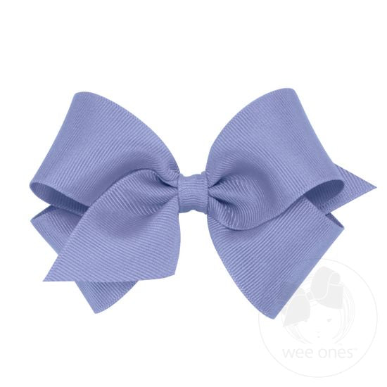 Wee Ones Small Classic Grosgrain Hair Bow (Plain Wrap)-WEE ONES-Little Giant Kidz