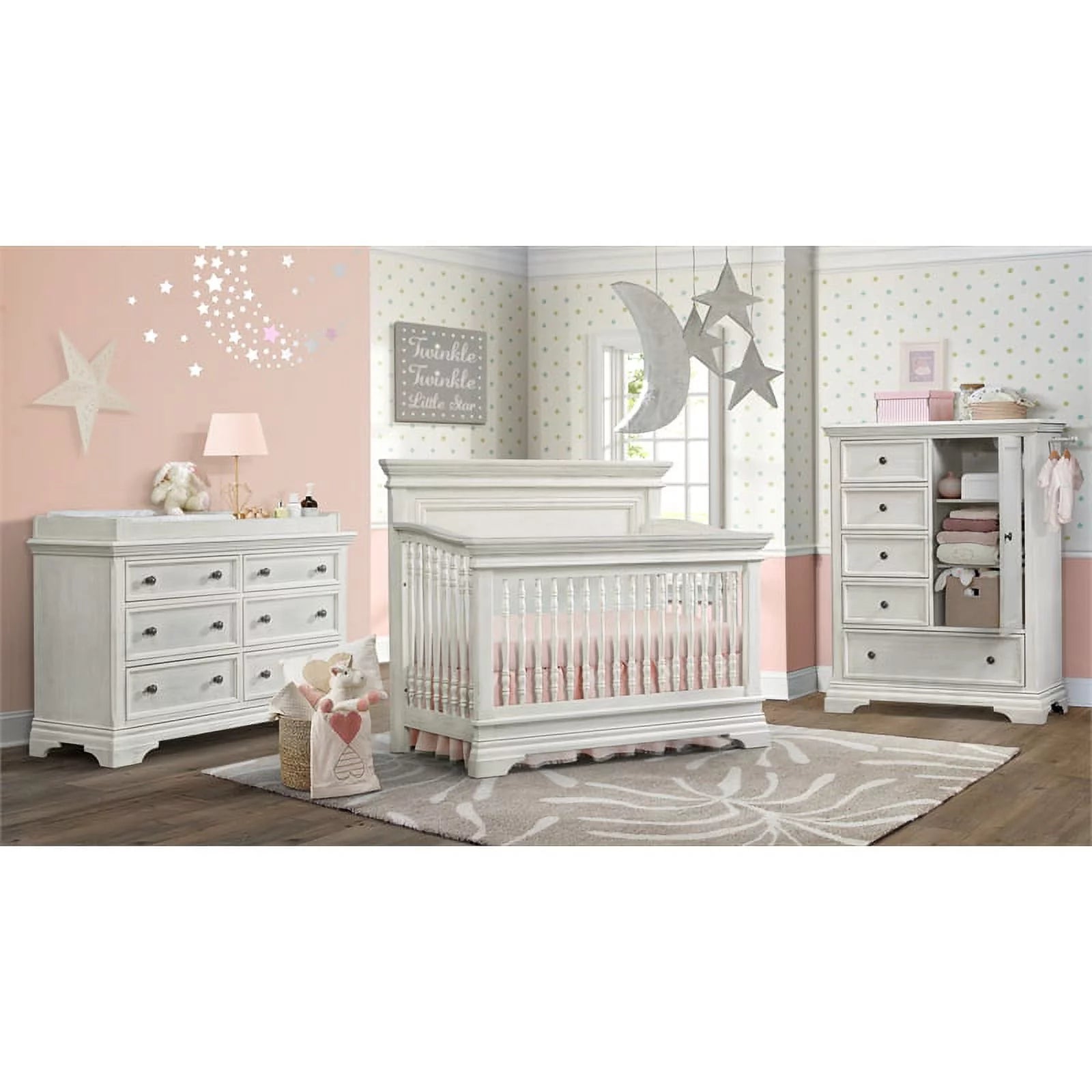 Westwood Design Olivia Nursery Collection - Brushed White-WESTWOOD-Little Giant Kidz