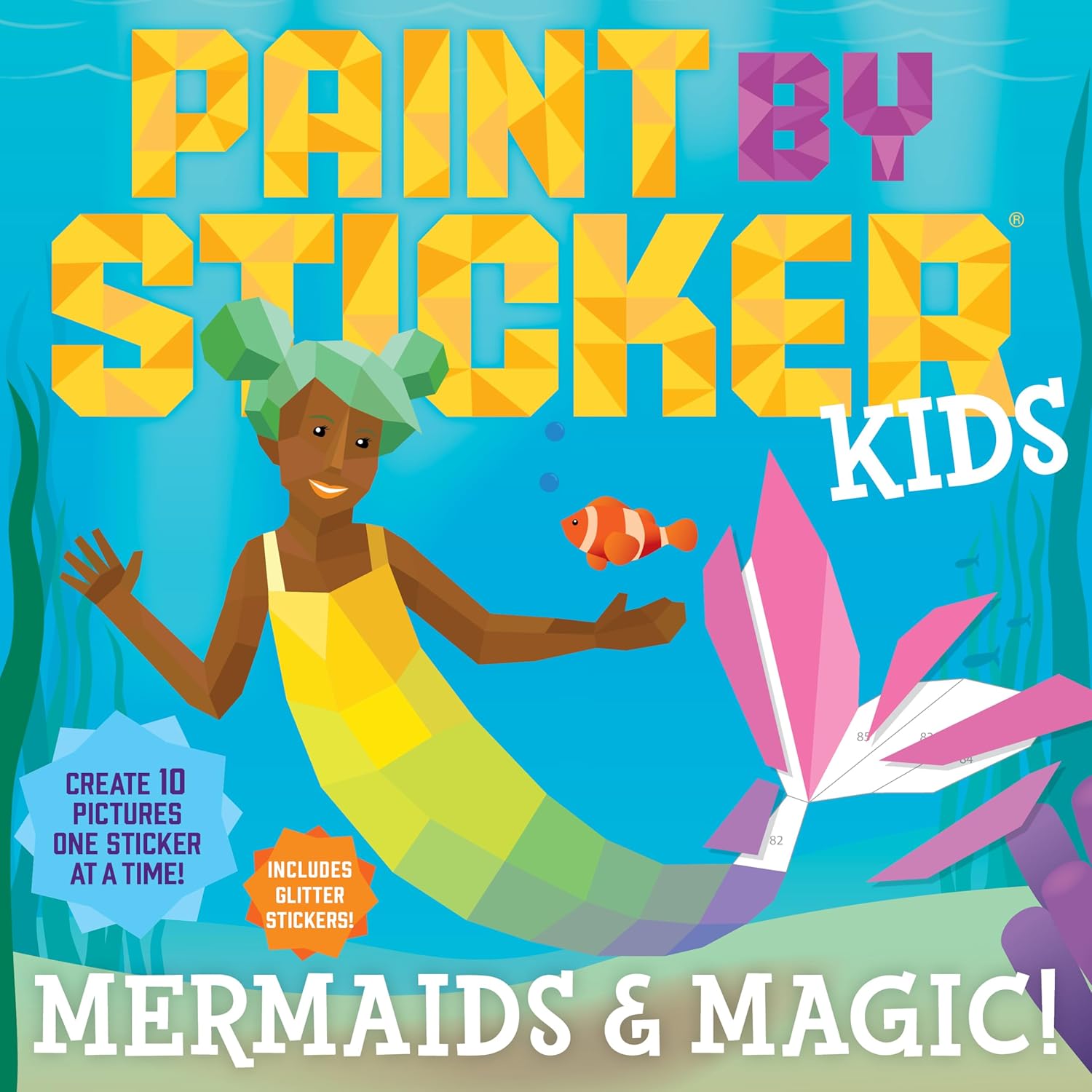 Workman Publishing: Paint by Sticker Kids: Mermaids & Magic!-HACHETTE BOOK GROUP USA-Little Giant Kidz