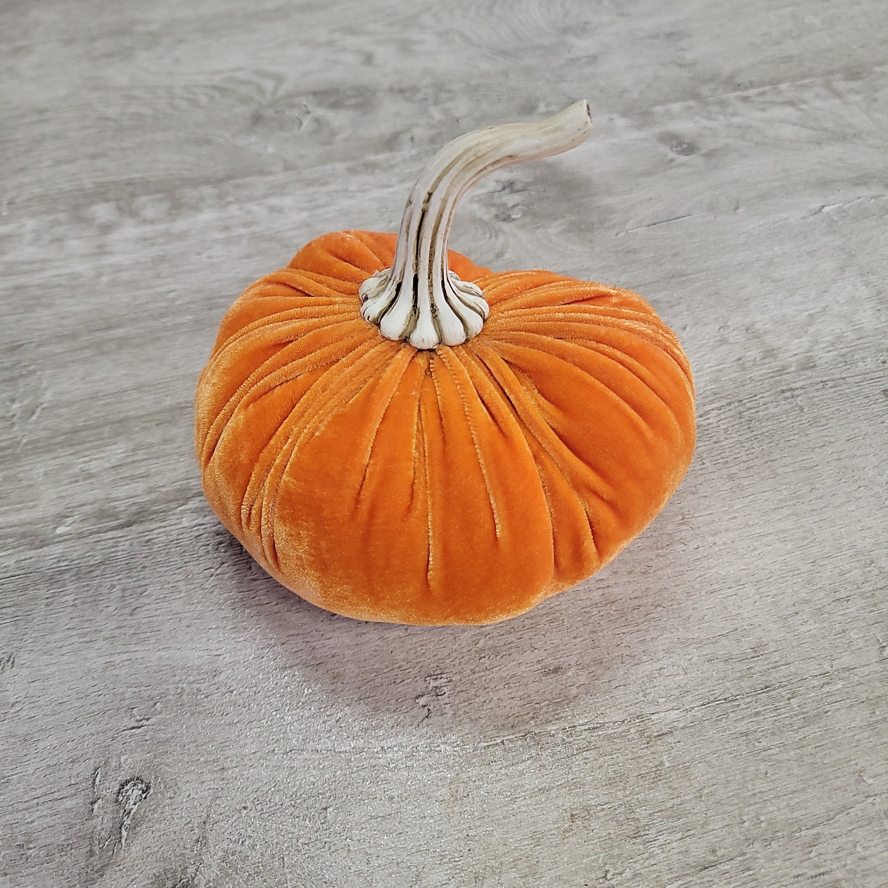 Young's Inc Velvet Covered Fall Pumpkins - Large-YOUNG'S INC.-Little Giant Kidz