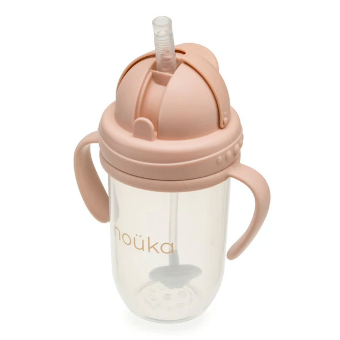 noüka Non-Spill Weighted Straw Cup 9oz - Soft Blush-Maighan Distribution-Little Giant Kidz