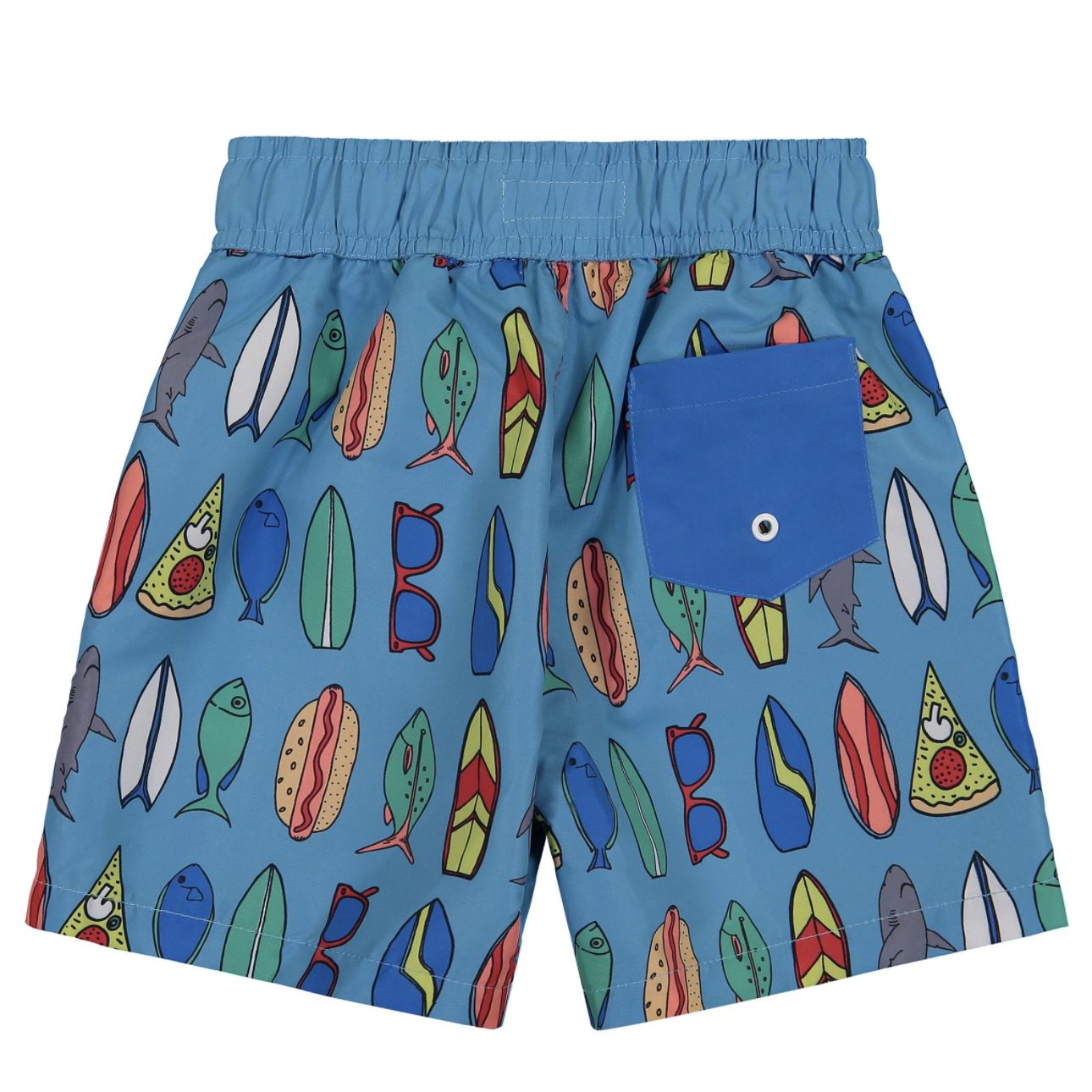 Andy & Evan Boys Fish Food Swim Bottoms UPF 50-ANDY & EVAN-Little Giant Kidz