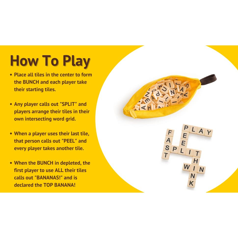 How to Play Bananagrams - Instructions For Getting Started