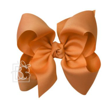 Beyond Creations Grosgrain Bow Huge on Alligator Clip - Ginger-BEYOND CREATIONS-Little Giant Kidz