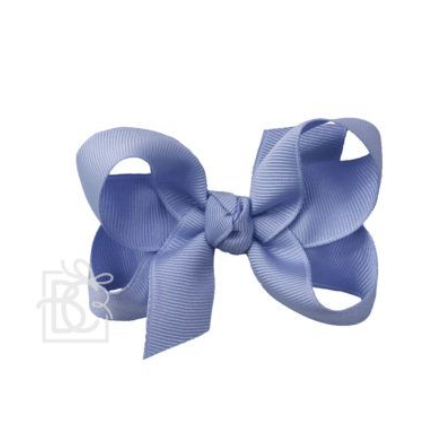 Beyond Creations Grosgrain Bow Medium on Alligator Clip (BKMAC) - Bluebird-BEYOND CREATIONS-Little Giant Kidz