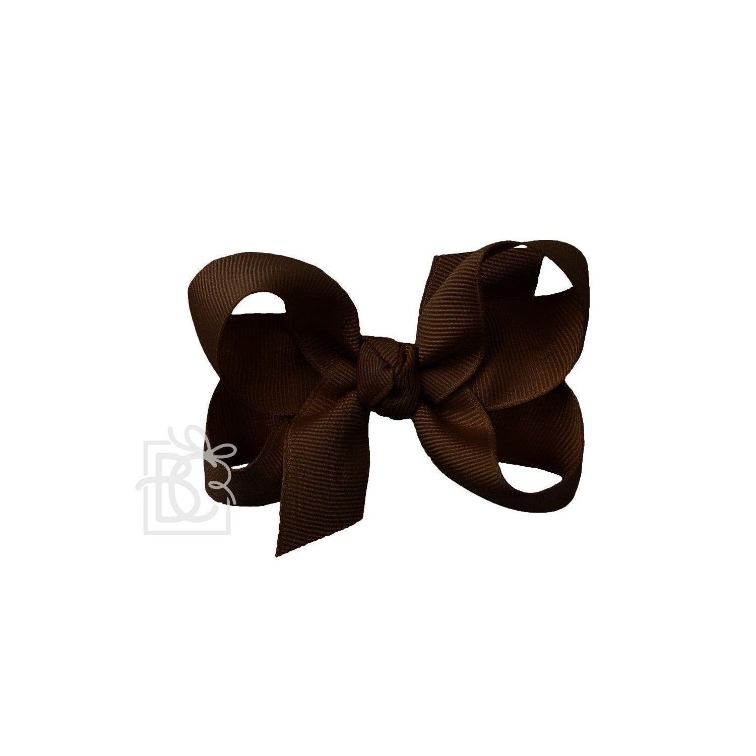 Beyond Creations Grosgrain Bow Medium on Alligator Clip (BKMAC) - Turftan-BEYOND CREATIONS-Little Giant Kidz