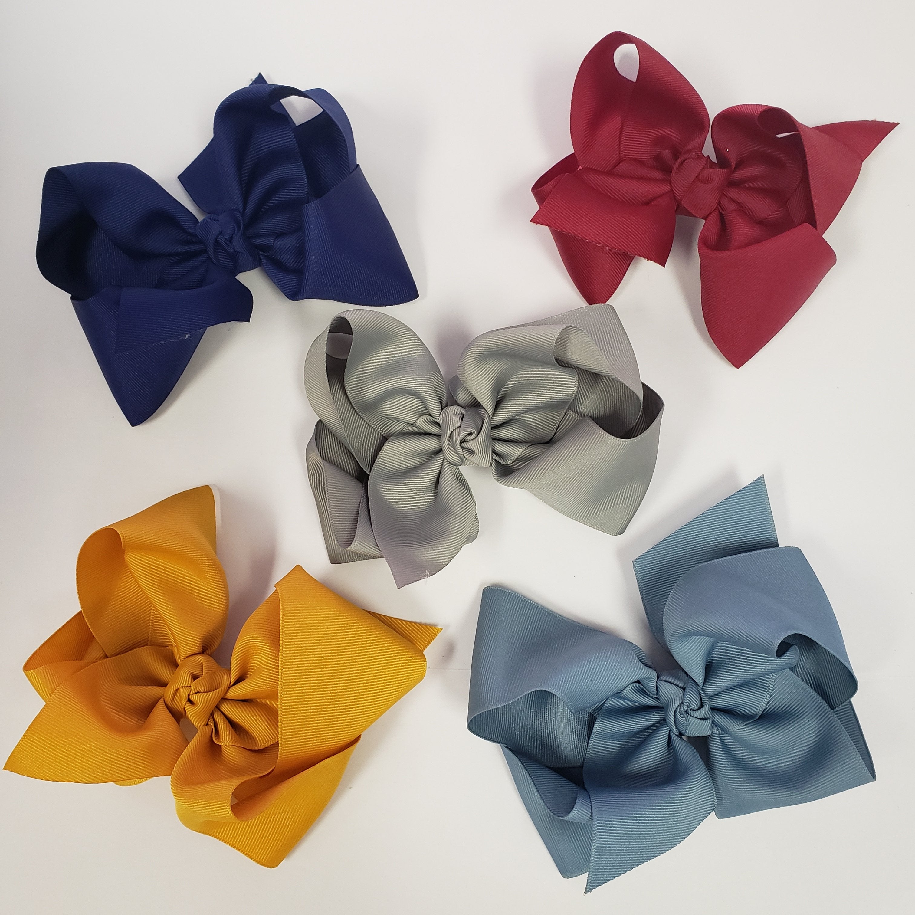 Beyond Creations Large Grosgrain Double Knot Bow (BKEAC) - Fall-BEYOND CREATIONS-Little Giant Kidz