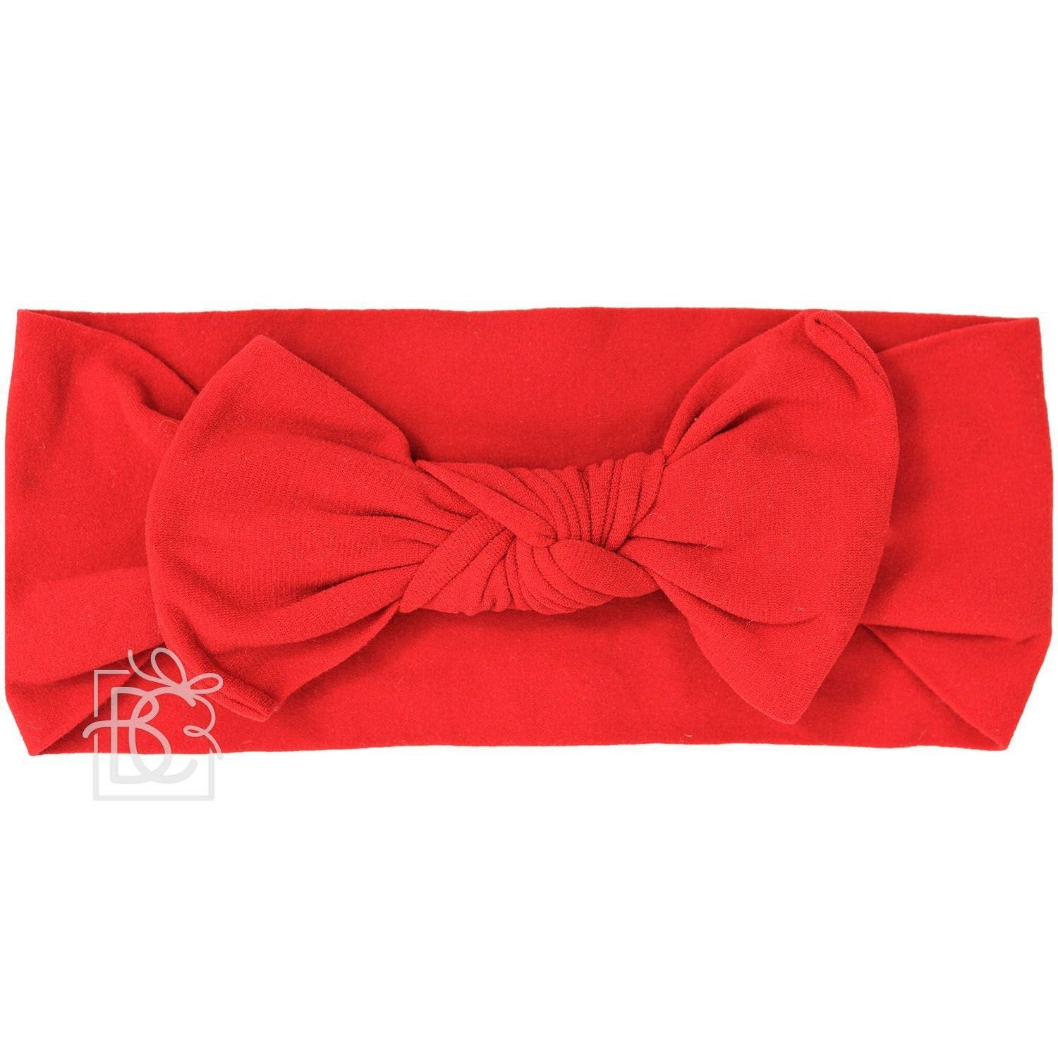 Beyond Creations Pantyhose Headband w/Square Knot Bow (0-3M)-BEYOND CREATIONS-Little Giant Kidz