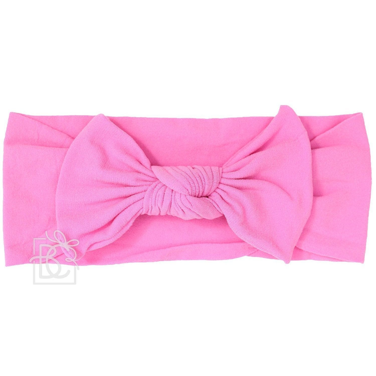 Beyond Creations Pantyhose Headband w/Square Knot Bow (0-3M)-BEYOND CREATIONS-Little Giant Kidz