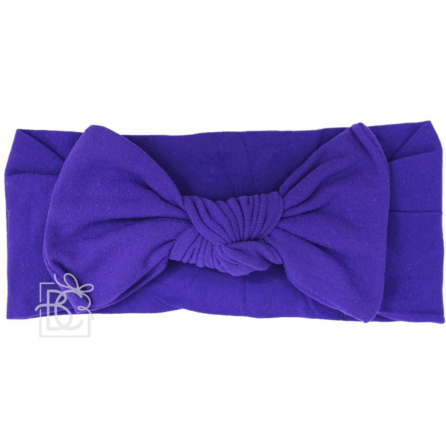 Beyond Creations Pantyhose Headband w/Square Knot Bow (0-3M)-BEYOND CREATIONS-Little Giant Kidz