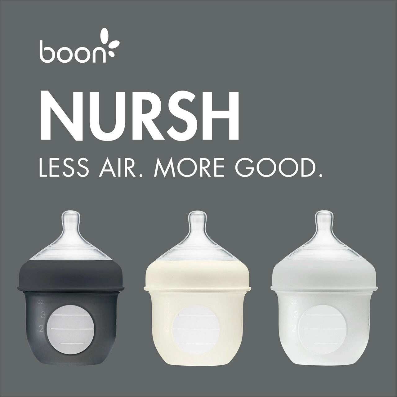 The Only Baby Bottle You Need : Boon NURSH