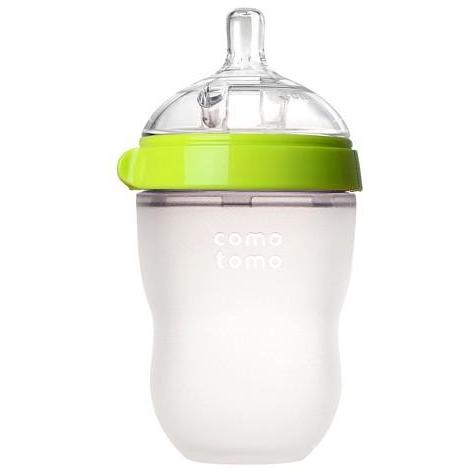 Comotomo™ 8oz Baby Bottle Green-COMO TOMO-Little Giant Kidz