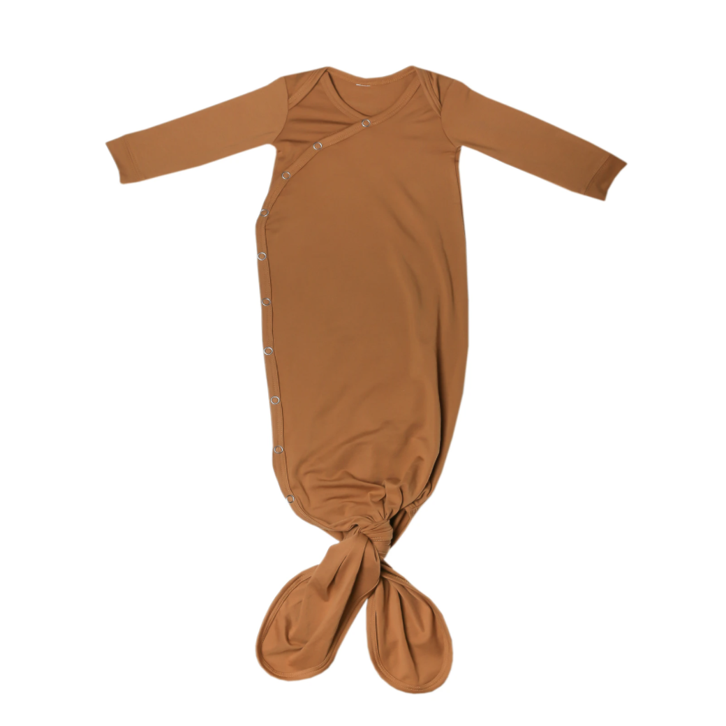 Copper Pearl Camel Newborn Knotted Gown-COPPER PEARL-Little Giant Kidz