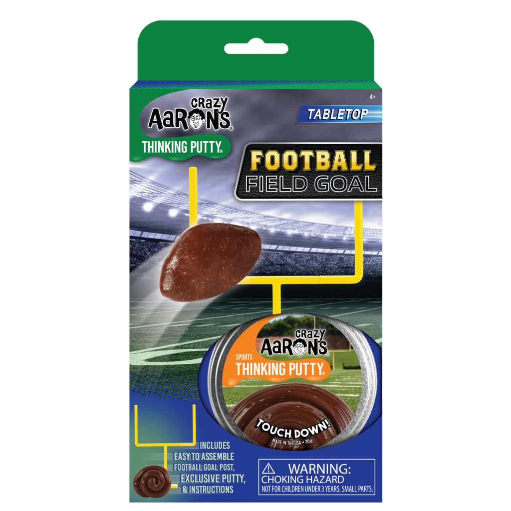 Crazy Aarons Football Field Goal Putty Tin-CRAZY AARONS-Little Giant Kidz