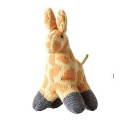 Creative Co-Op Cotton Knit Animal Rattle-COOP-Little Giant Kidz