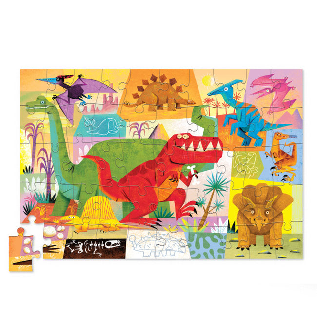 Crocodile Creek 50 Piece Tin Puzzle - Dino World – Little Giant Kidz