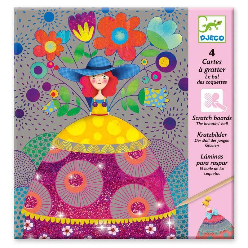 DJECO Petit Gifts Scratch Cards - Beauties Ball-DJECO-Little Giant Kidz