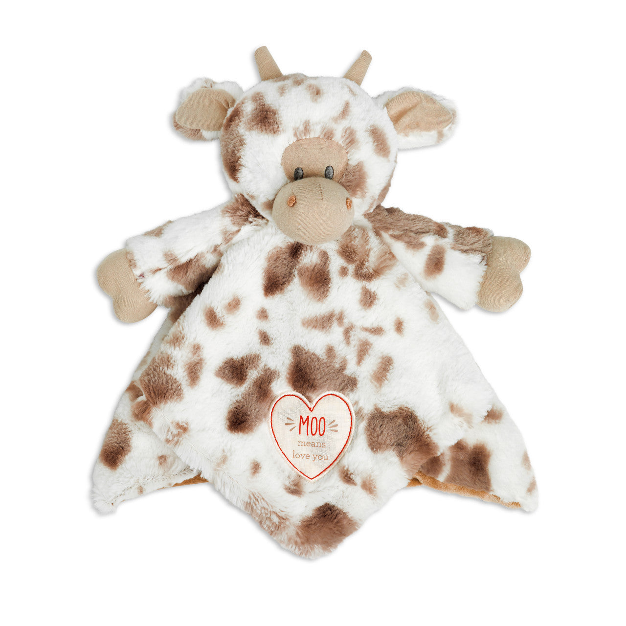 Demdaco Barnyard Rattle Blankie - Cow-Demdaco-Little Giant Kidz