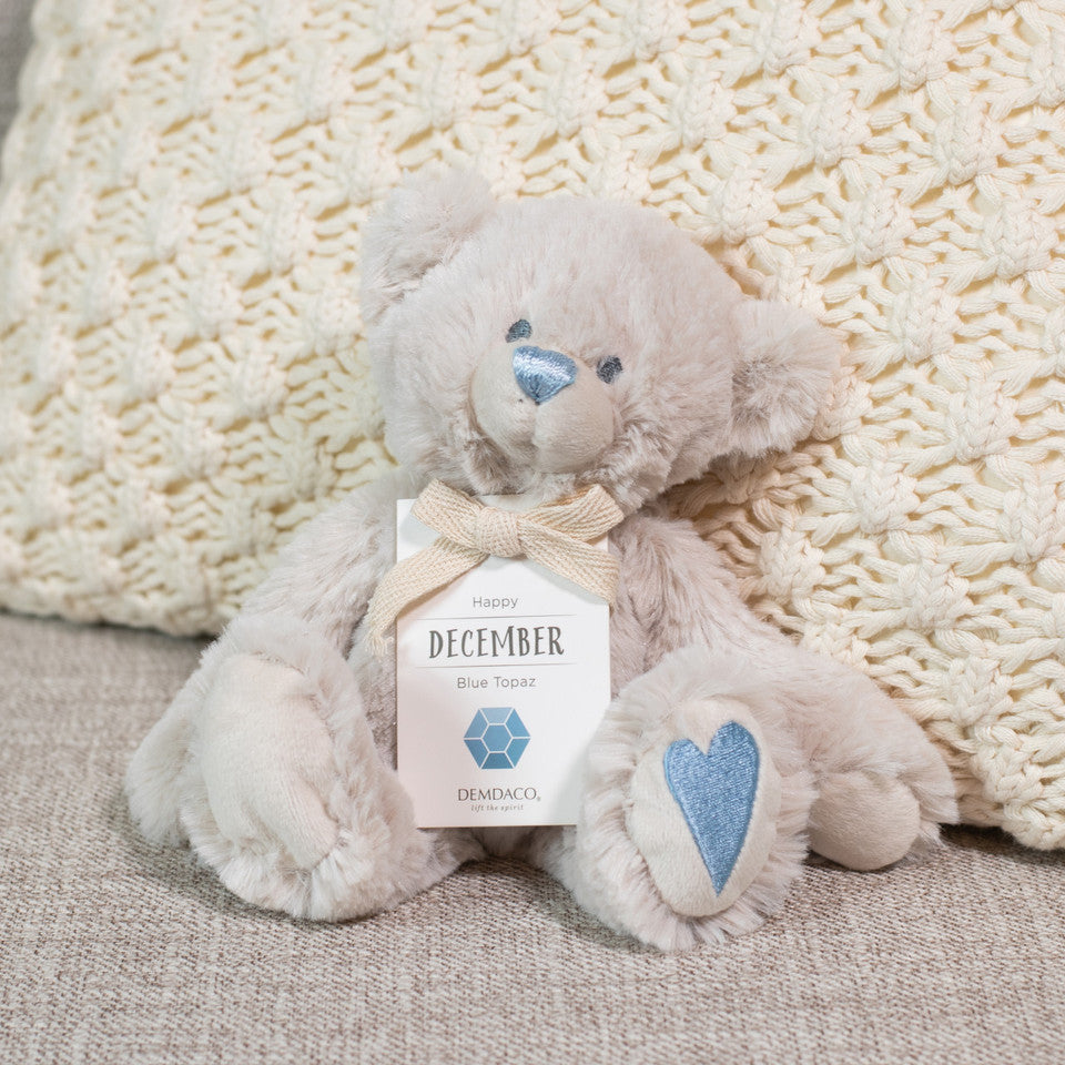 Demdaco Birthstone Bear - December-DEMDACO-Little Giant Kidz