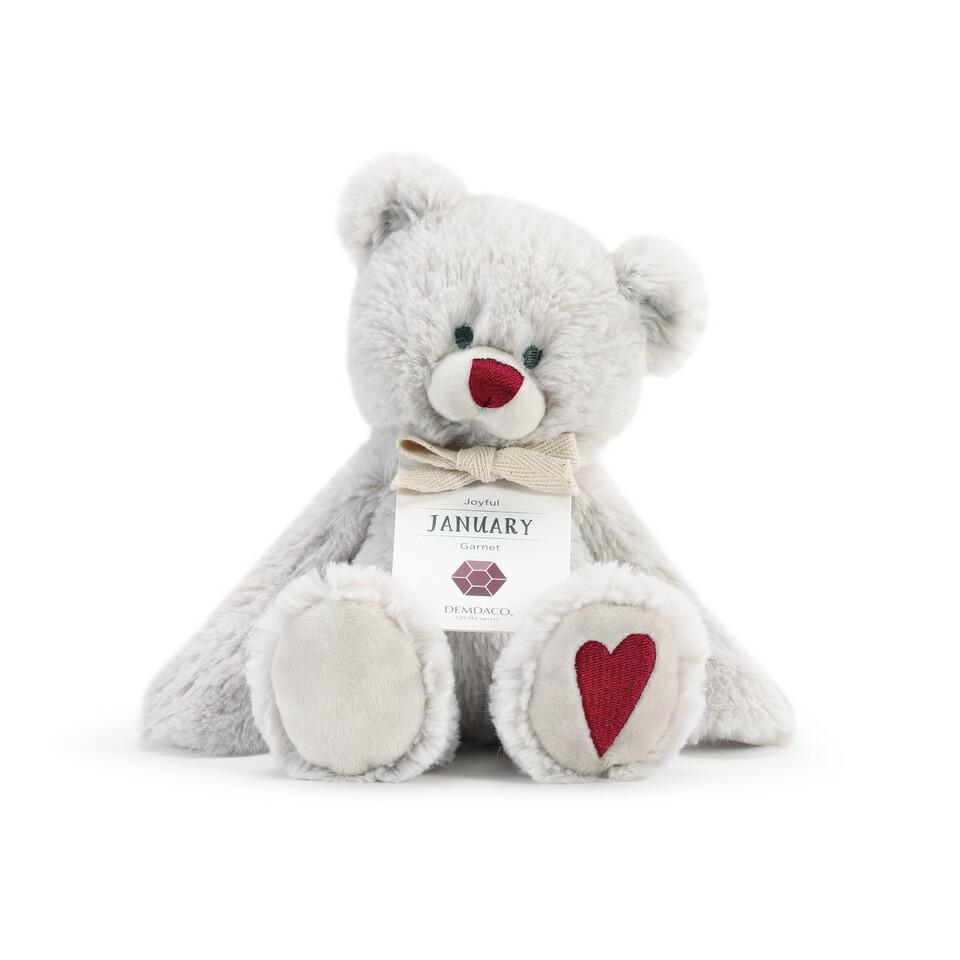 Demdaco Birthstone Bear - January-DEMDACO-Little Giant Kidz