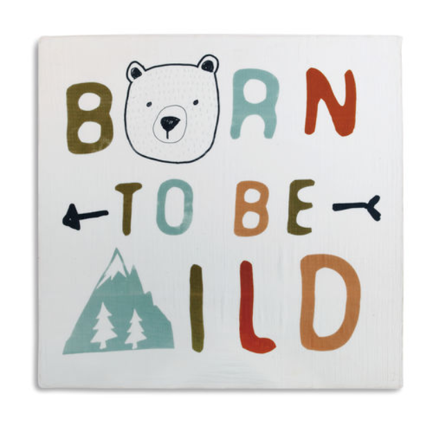 Demdaco Photo Swaddle - Born to Be Wild-DEMDACO-Little Giant Kidz