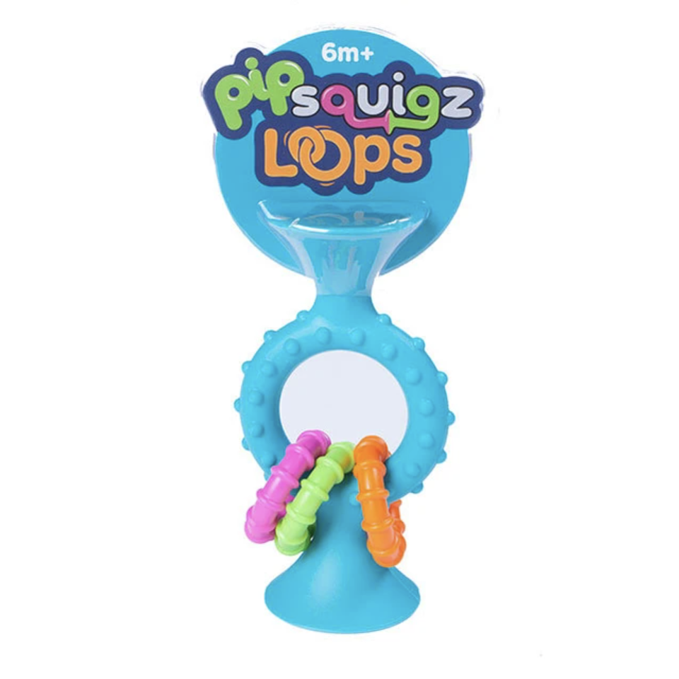 Fat Brain PipSquigz Loops - Bendy, Rattly, Chewy Suction Cup Toy-FATBRAIN-Little Giant Kidz