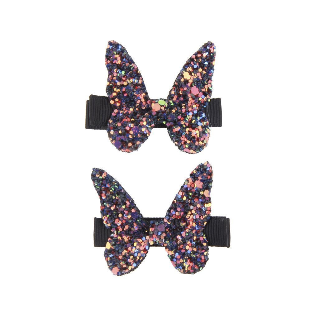 Great Pretenders Hairclips - Rockstar Butterfly (2pk)-Great Pretenders-Little Giant Kidz