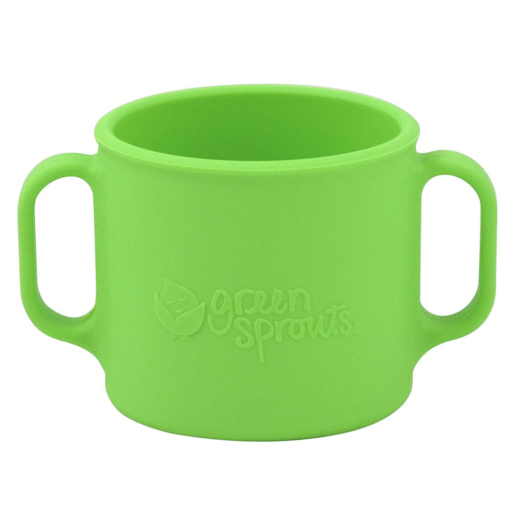 Green Sprouts Learning Cup Made From Silicone - Green (12M+)-Green Sprouts-Little Giant Kidz