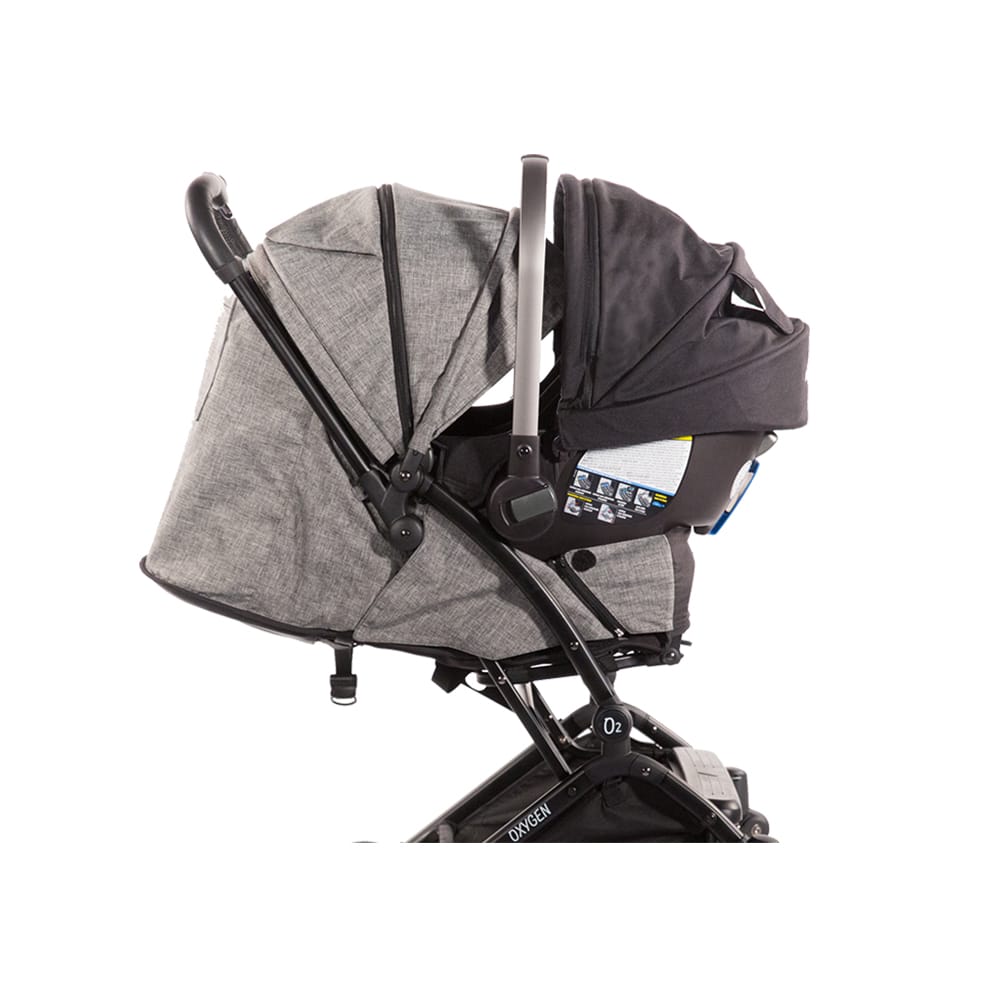 Guzzie + Guss Oxygen Stroller - Salt & Pepper-GUZZIE + GUSS-Little Giant Kidz