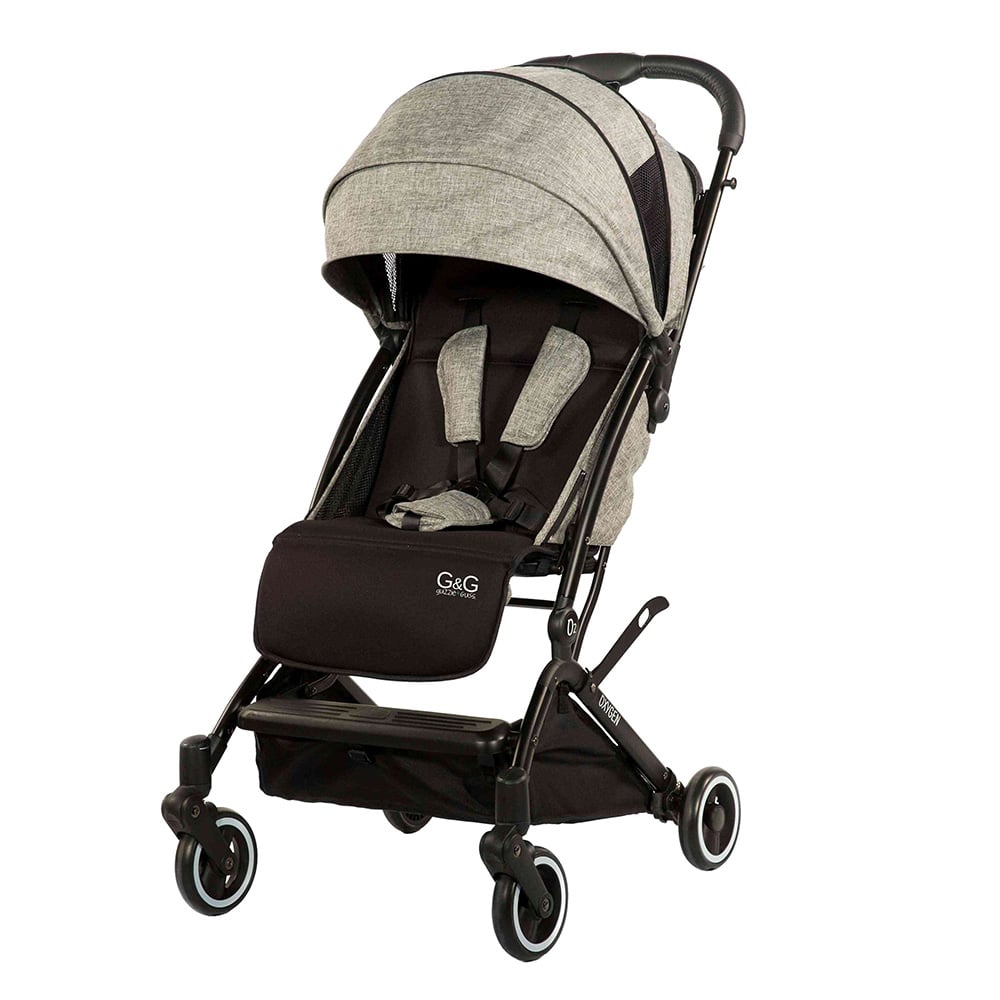 Guzzie + Guss Oxygen Stroller - Salt & Pepper-GUZZIE + GUSS-Little Giant Kidz