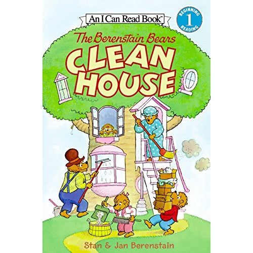 Harper Collins: I Can Read Level 1: The Berenstain Bears Clean House-HARPER COLLINS PUBLISHERS-Little Giant Kidz