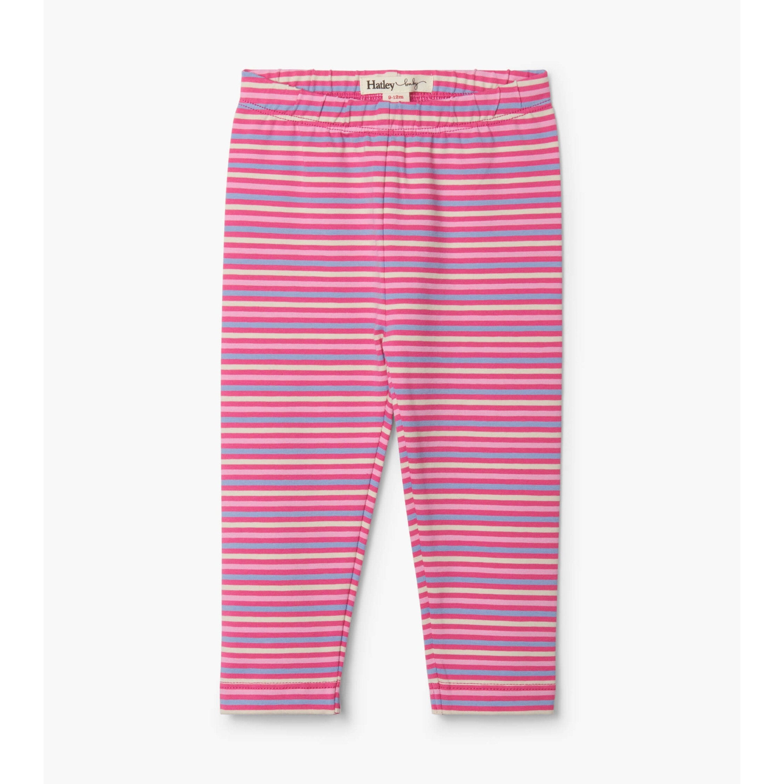 Hatley Rose Stripes Baby Leggings-HATLEY-Little Giant Kidz