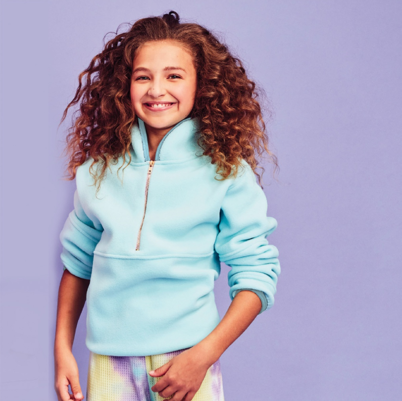 Iscream Aqua Half Zip Pullover-Iscream-Little Giant Kidz