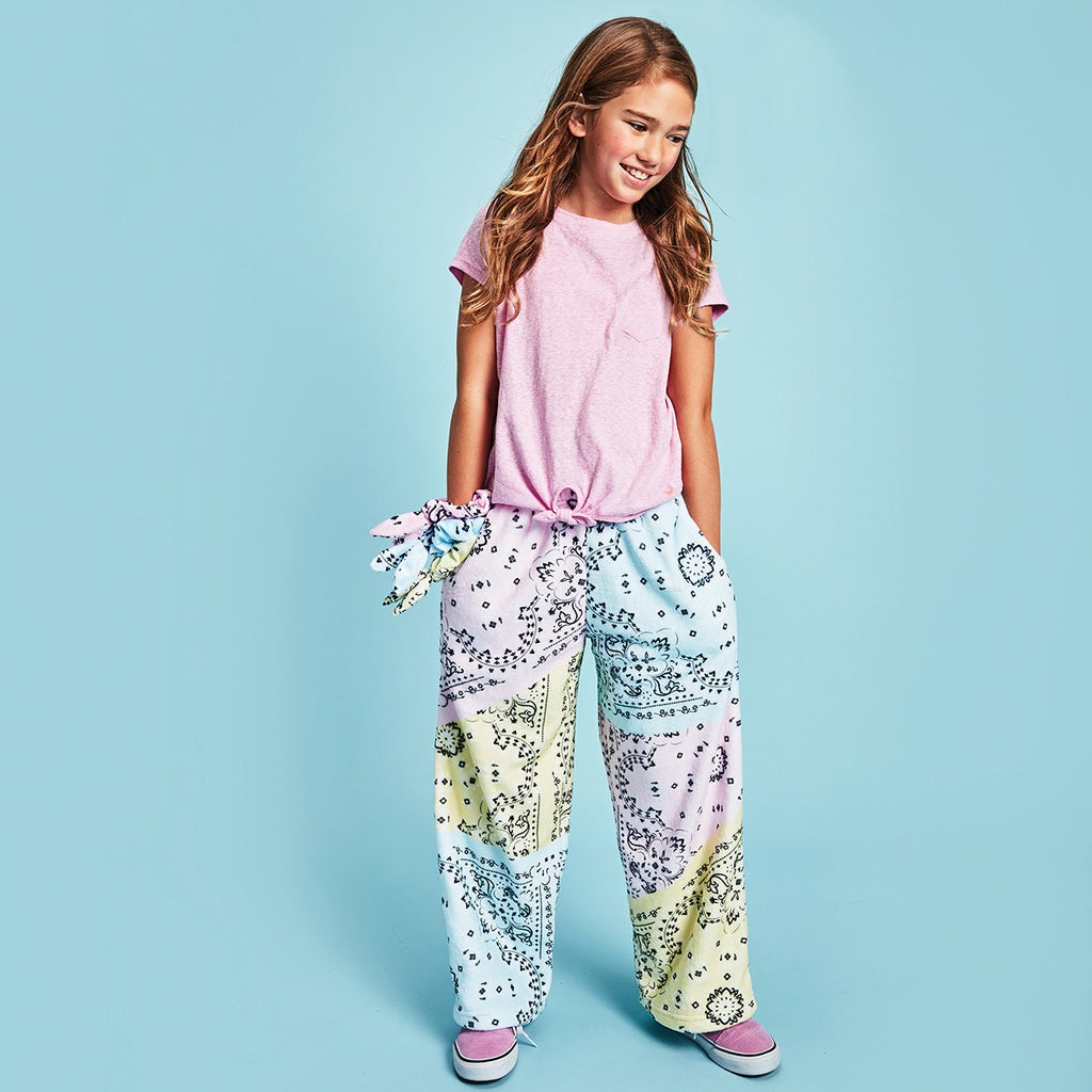 Iscream Bandana Patchwork Plush Pants-Iscream-Little Giant Kidz