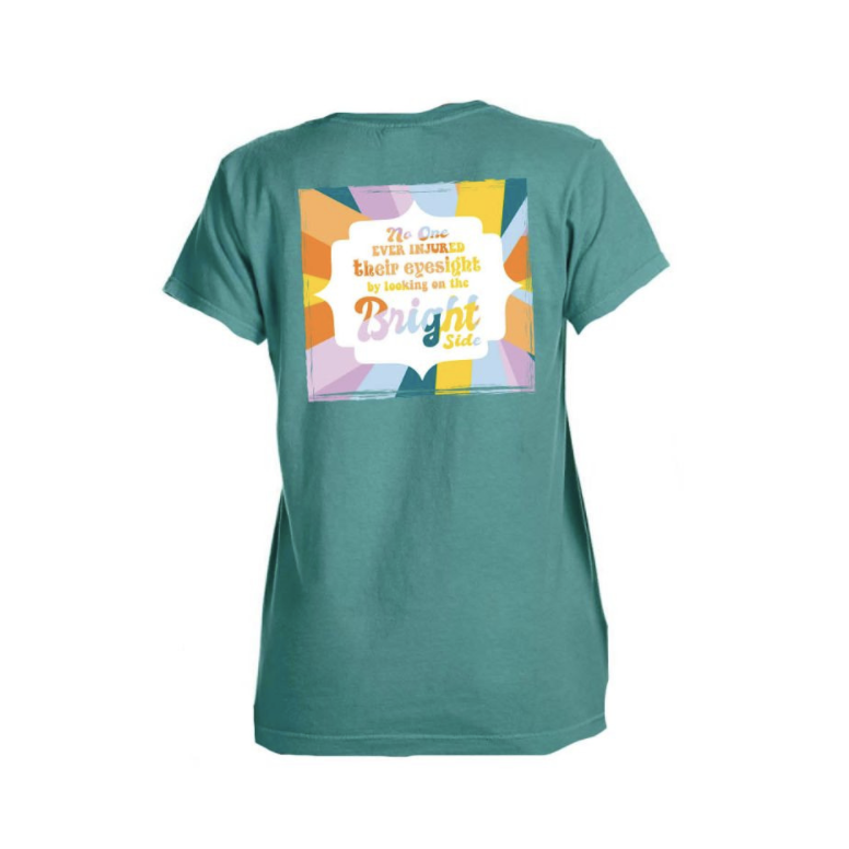 Jane Marie Looking at the Bright Side T-Shirt - Seafoam Crew Neck-JANE MARIE-Little Giant Kidz