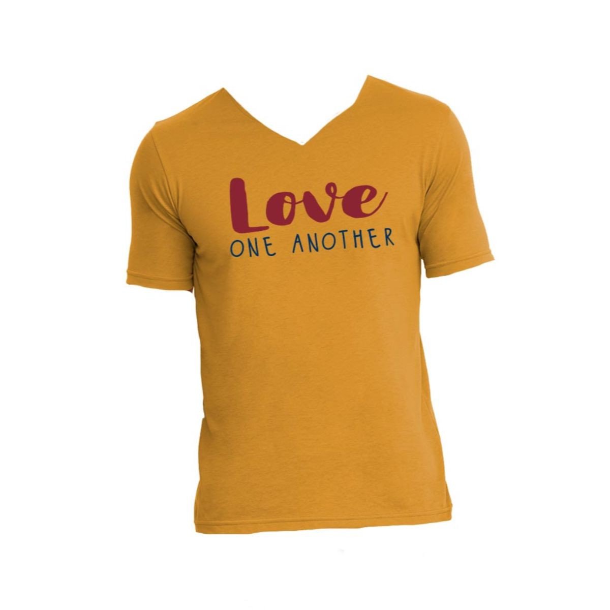 Jane Marie Love One Another V-Neck T-shirt - Antique Gold-JANE MARIE-Little Giant Kidz