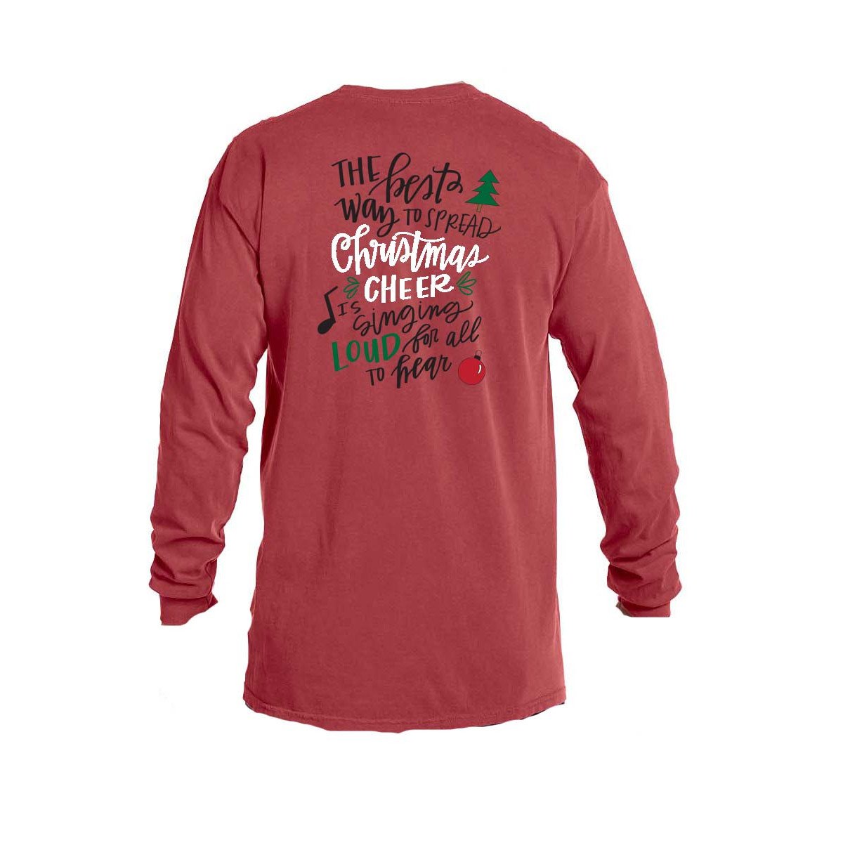 Jane Marie Spread Christmas Cheer Long Sleeve T-Shirt - Crimson-JANE MARIE-Little Giant Kidz