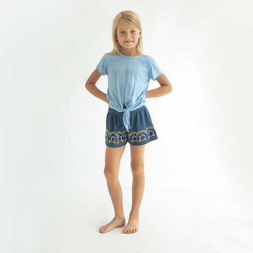 Joyous & Free Golden Girl Dark Blue Smock Short-Joyous & Free-Little Giant Kidz