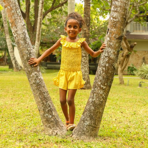 Joyous & Free Golden Girl Yellow Dot Breezy Top-Joyous & Free-Little Giant Kidz