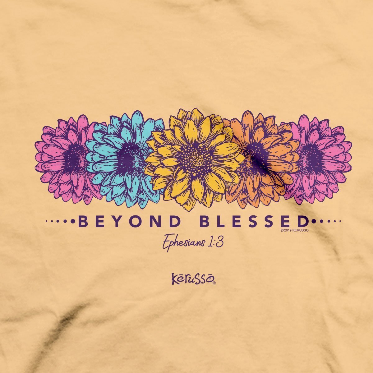 Kerusso Christian T-Shirt Beyond Blessed Luke 1:45-Kerusso-Little Giant Kidz