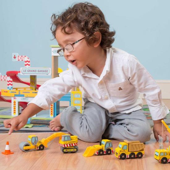 Le Toy Van Construction Vehicle Set-LE TOY VAN-Little Giant Kidz