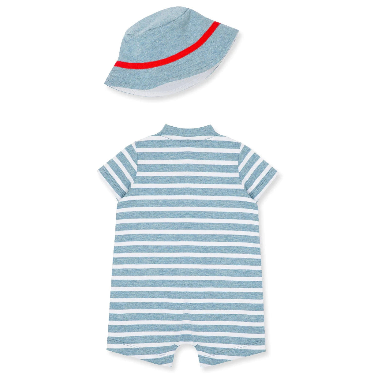 Little Me Baseball Romper & Hat Set-LITTLE ME-Little Giant Kidz